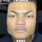 Minecraft | I’M BACK; BROS | image tagged in minecraft head guy | made w/ Imgflip meme maker