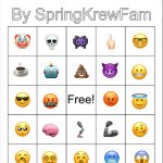 SpringKrewFam’s Emoji Bingo