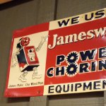 Jamesway Power Choring Equipment Restaurant Sign