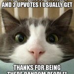 Hi. I hope you have a nice week. | THIS IS ME SAYING HELLO TO THOSE 16 VIEWS AND 2 UPVOTES I USUALLY GET; THANKS FOR BEING THERE RANDOM PEOPLE! HOPE YOU HAVE A NICE WEEK | image tagged in hello kitty cat | made w/ Imgflip meme maker