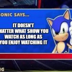 Sonic Says Meme Generator - Imgflip