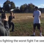 two idiots fighting