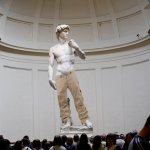 Michelangelo statue David with pants Florida JPP meme