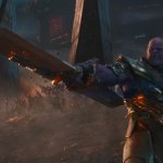 Thanos pointing sword