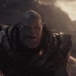 Thanos gets snapped away GIF Template