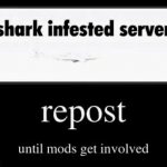 Shark infested GIF Template