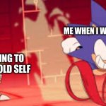 sonic mania adventures scene 1 | ME WHEN I WAS 5 YEARS OLD; ME REACTING TO MY 5-YEAR OLD SELF | image tagged in sonic mania adventures scene 1 | made w/ Imgflip meme maker