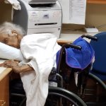 Old elderly person wheelchair dementia JPP Legion