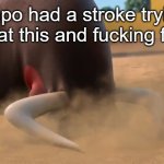 Guapo had a stroke trying to look at this and fucking fainted