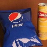 Pepsi and chips reverse!