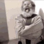 Crazy old man straitjacket insane JPP GIF Template