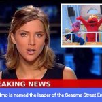 Sesame Street Empire | King Elmo is named the leader of the Sesame Street Empire | image tagged in breaking news,memes,sesame street,elmo,empire | made w/ Imgflip meme maker
