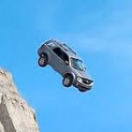 Car goes over cliff meme