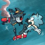 Sonic OVA redraw: vs Metal