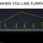 The melon watching you | WHEN YOU LIKE FURRY | image tagged in the melon watching you,melon playground,memes | made w/ Imgflip meme maker