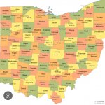 Ohio map template