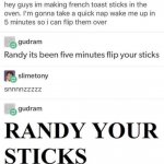 Randy Your Sticks template