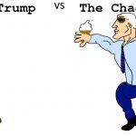 Virgin Trump vs Chad Biden meme