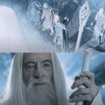 Gandalf returning as Gandalf the White