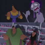 emperor's new groove kronk with angels in the lab