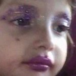 little girl glitter makeup meme