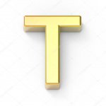 gold T shape