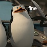 angy penguins of Madagascar template