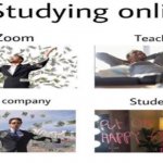 studing online be like meme