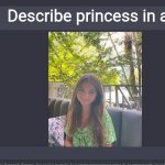 Happy 14th Birthday to Valentina Tronel | Describe princess in a picture | image tagged in chat gpt meme,memes,france,singer,valentina tronel,happy birthday | made w/ Imgflip meme maker