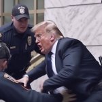 Donald Trump getting arrested template
