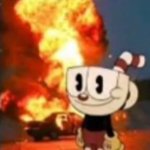 Cuphead causes a fire