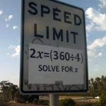 speed limit...