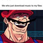 Your files are offline, no ads, and it's literally free. | Spotify: you wanna break from the ads. Me who just download music to my files: | image tagged in i'm four parallel universes ahead of you | made w/ Imgflip meme maker