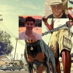 GTA 5 Franklin and his dog Chop | image tagged in gta 5 franklin and his dog chop | made w/ Imgflip meme maker