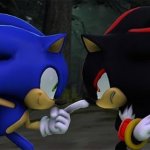 Sonic poke Shadow