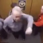 Dancing Police in elevator template