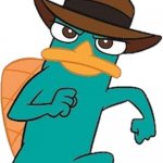 good luck agent p | POV your mom has you do something for her when you're 5: | image tagged in perry the platypus,phineas and ferb,top secret mission | made w/ Imgflip meme maker