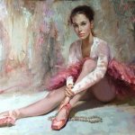 "Ballerina In A Pink Dress"  -Irene Sheri-