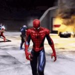 Spiderman sad GIF Template
