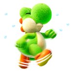 Green Yoshi Fluttering Jump