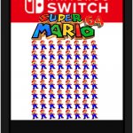 there is 64 of them | image tagged in nintendo switch cartridge | made w/ Imgflip meme maker