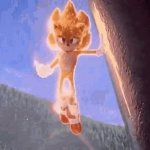 super sonic stopping GIF Template