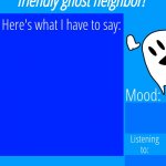Ghostplay's announcement template meme