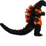 Showa burning Godzilla