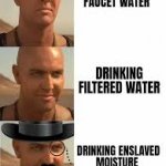 Enslaved water
