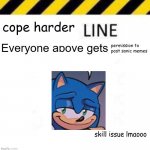 sonic meme line