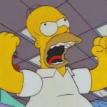 Homero gritando