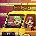 Mario and Luigi GIF Template