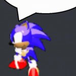sonic dance chat bubble GIF Template