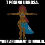 T posing Urbosa meme